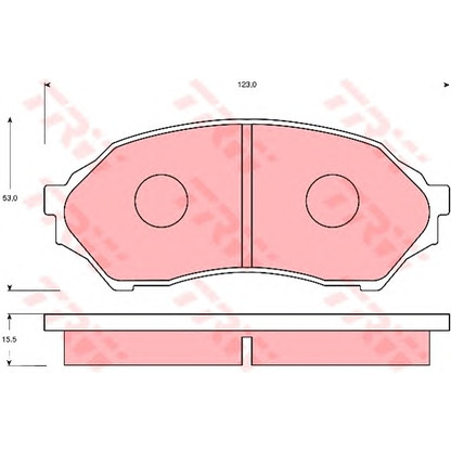 Photo Brake Pad Set, disc brake TRW GDB7083