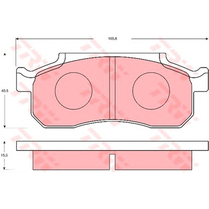 Photo Brake Pad Set, disc brake TRW GDB7088