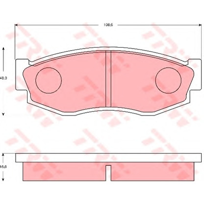 Photo Brake Pad Set, disc brake TRW GDB7132