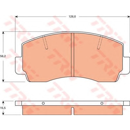 Photo Kit de plaquettes de frein, frein à disque TRW GDB7560