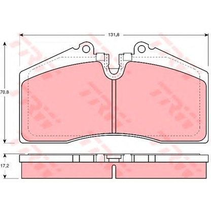 Photo Brake Pad Set, disc brake TRW GDB966