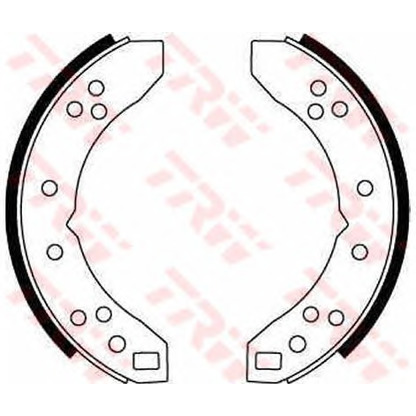 Photo Brake Shoe Set TRW GS6017