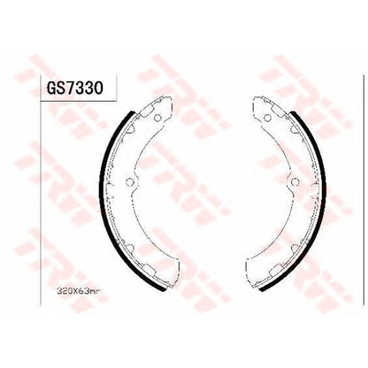 Photo Brake Shoe Set TRW GS7330