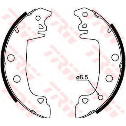 Photo Jeu de mâchoires de frein TRW GS8317