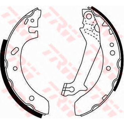 Photo Brake Shoe Set TRW GS8607