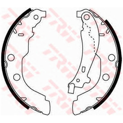 Photo Brake Shoe Set TRW GS8617