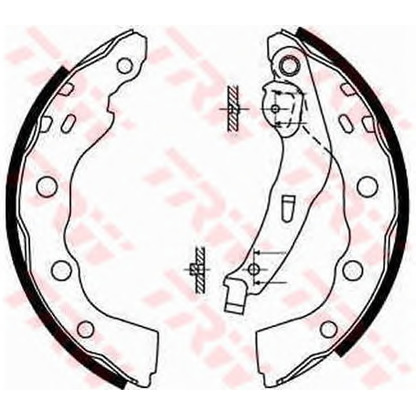 Photo Brake Shoe Set TRW GS8665