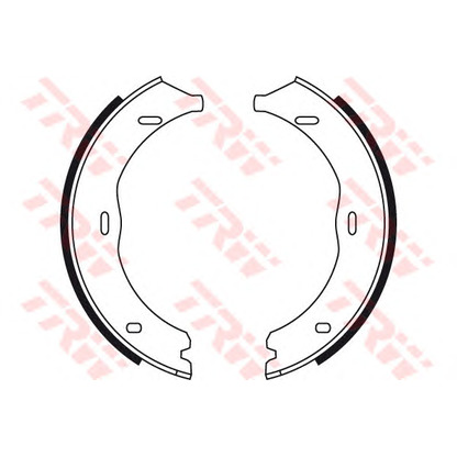 Photo Brake Shoe Set, parking brake TRW GS8741