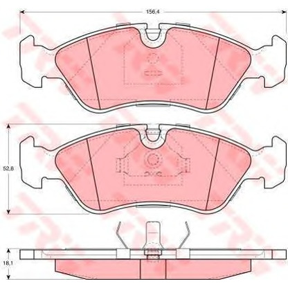 Photo Brake Set, disc brakes TRW GTD1079