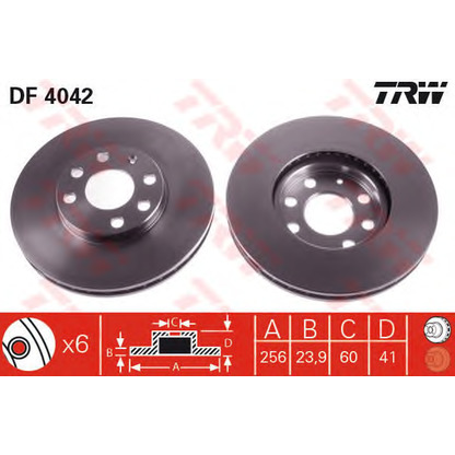 Foto Kit freno, Freno a disco TRW GTD1081