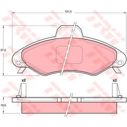 Фото Комплект тормозов, дисковый тормозной механизм TRW GTD1086