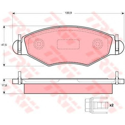 Foto Kit freno, Freno a disco TRW GTD1088