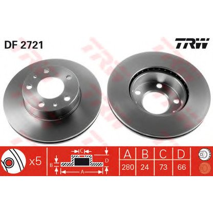 Фото Комплект тормозов, дисковый тормозной механизм TRW GTD1130