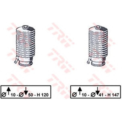 Photo Jeu de joints-soufflets, direction TRW JBE186