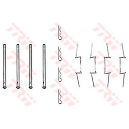 Zdjęcie Zestaw akcesoriów, klocki hamulcowe TRW PFK116
