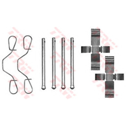 Zdjęcie Zestaw akcesoriów, klocki hamulcowe TRW PFK154