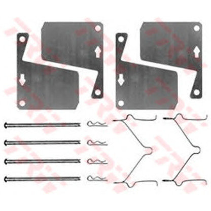Zdjęcie Zestaw akcesoriów, klocki hamulcowe TRW PFK17