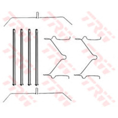 Zdjęcie Zestaw akcesoriów, klocki hamulcowe TRW PFK290