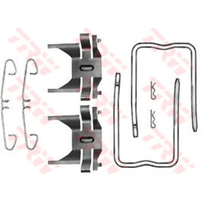 Zdjęcie Zestaw akcesoriów, klocki hamulcowe TRW PFK341