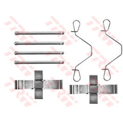 Zdjęcie Zestaw akcesoriów, klocki hamulcowe TRW PFK70