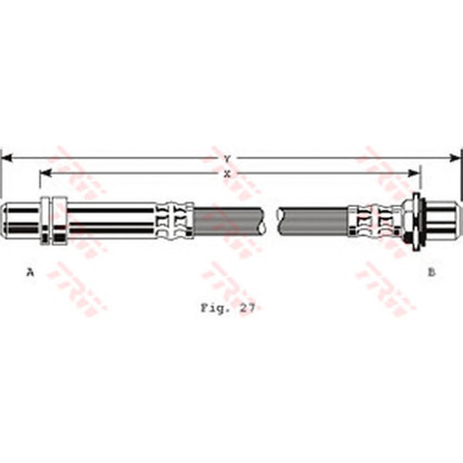 Foto Flessibile del freno TRW PHA136