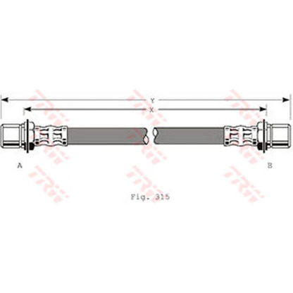 Photo Brake Hose TRW PHA180