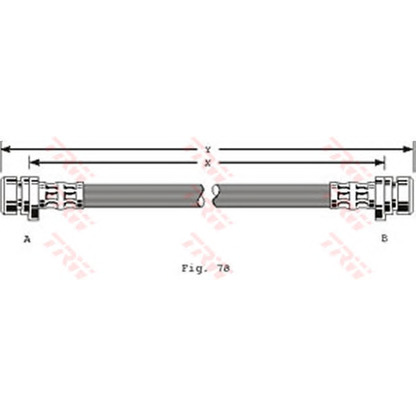 Foto Tubo flexible de frenos TRW PHA182