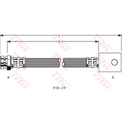 Zdjęcie Przewód hamulcowy elastyczny TRW PHA320