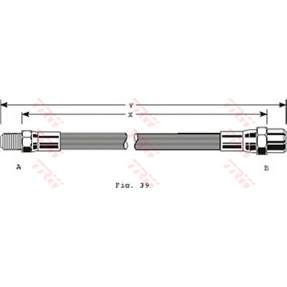 Foto Tubo flexible de frenos TRW PHB111