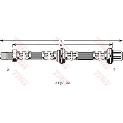 Фото Тормозной шланг TRW PHB140