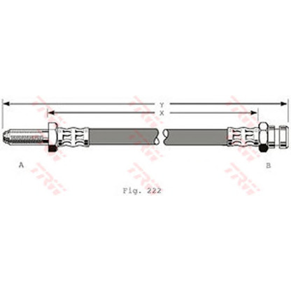 Фото Тормозной шланг TRW PHB195