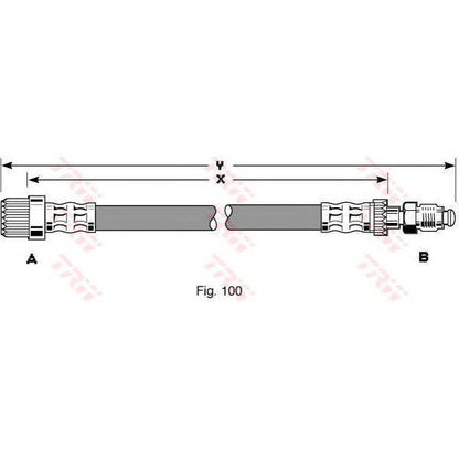 Фото Тормозной шланг TRW PHB284