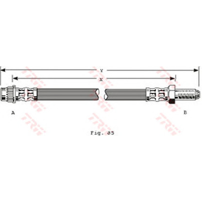 Foto Tubo flexible de frenos TRW PHB285