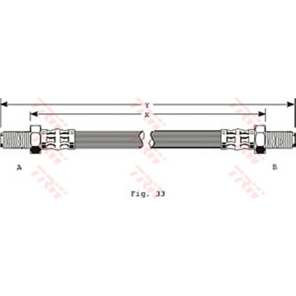 Foto Tubo flexible de frenos TRW PHC124