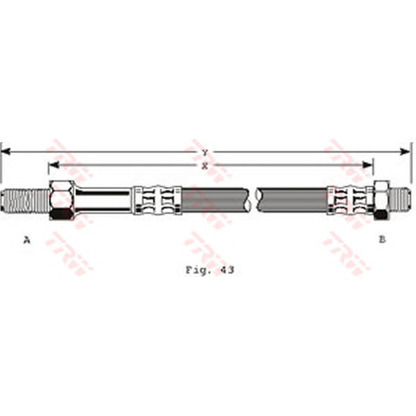 Foto Tubo flexible de frenos TRW PHC155