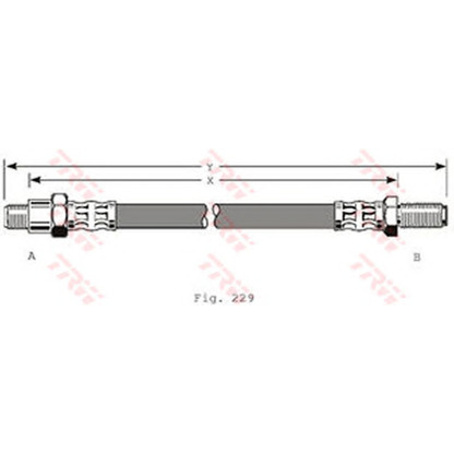 Foto Flessibile del freno TRW PHC158