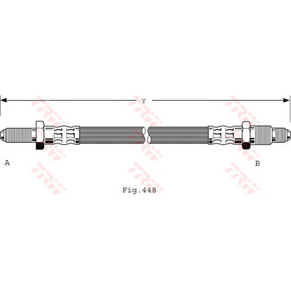 Foto Tubo flexible de frenos TRW PHC217