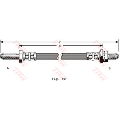 Foto Tubo flexible de frenos TRW PHC229