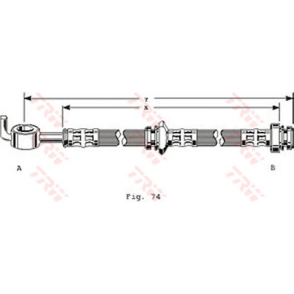 Foto Tubo flexible de frenos TRW PHD123