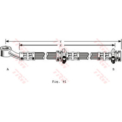 Photo Flexible de frein TRW PHD128