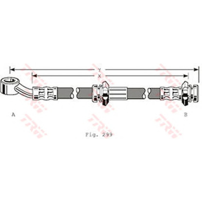 Photo Flexible de frein TRW PHD129