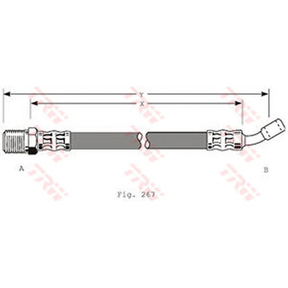 Photo Brake Hose TRW PHD147