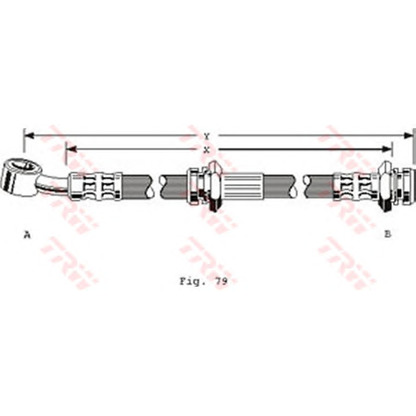 Foto Tubo flexible de frenos TRW PHD157