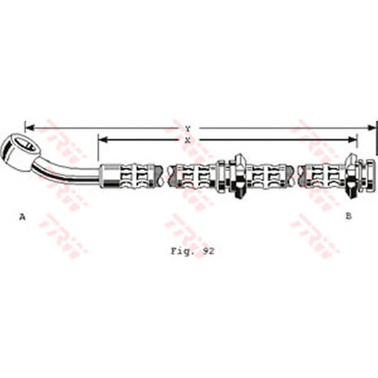 Photo Brake Hose TRW PHD160