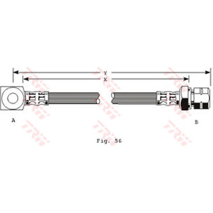 Foto Tubo flexible de frenos TRW PHD161