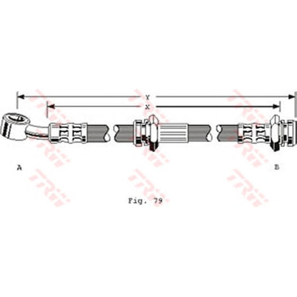Zdjęcie Przewód hamulcowy elastyczny TRW PHD169