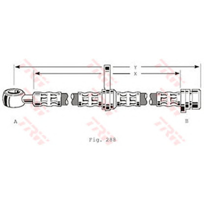 Photo Brake Hose TRW PHD197