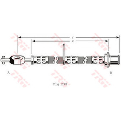 Foto Tubo flexible de frenos TRW PHD202