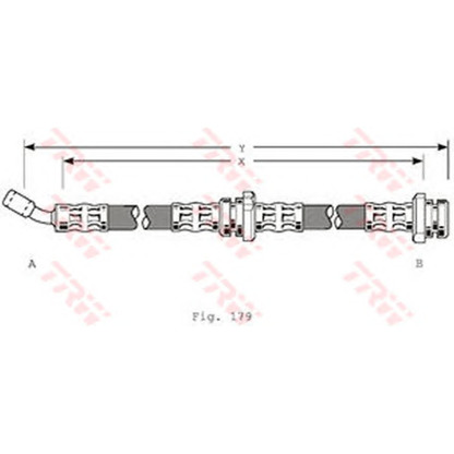 Foto Tubo flexible de frenos TRW PHD205