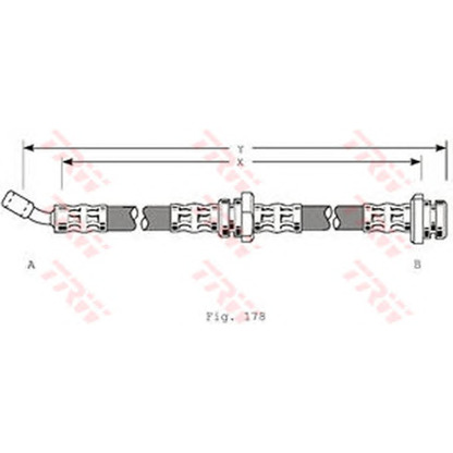 Zdjęcie Przewód hamulcowy elastyczny TRW PHD206